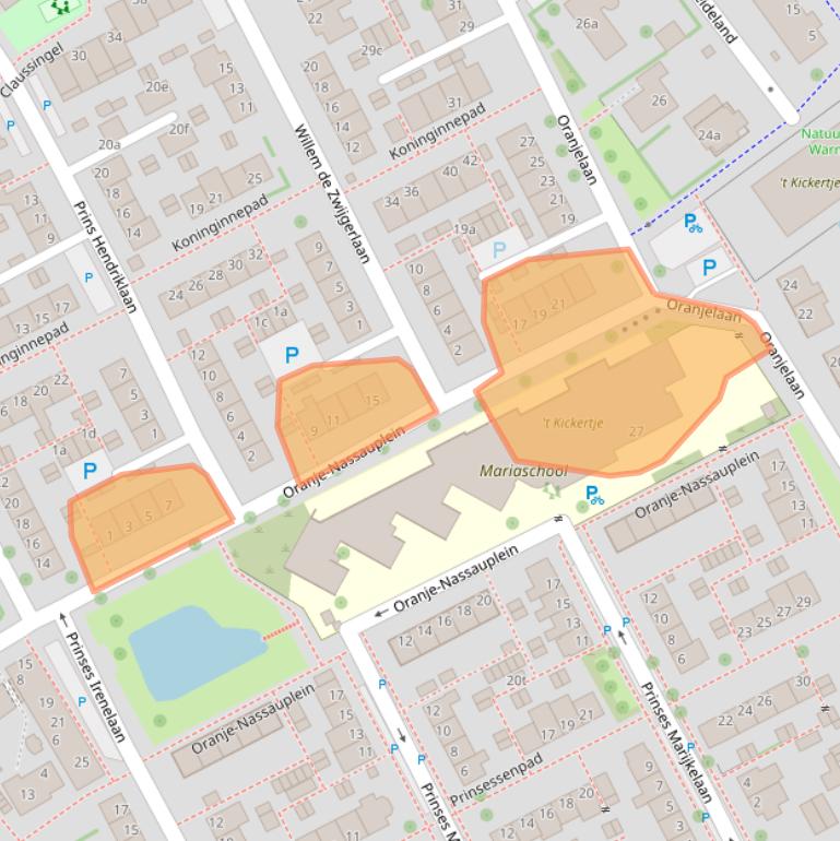 Kaart van postcodegebied 2635HX.
