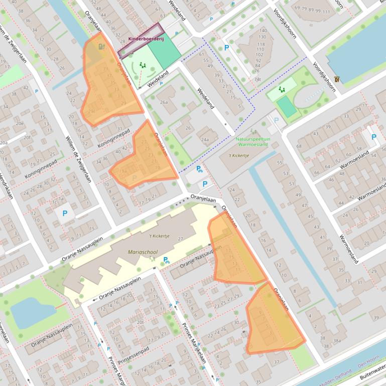 Kaart van postcodegebied 2635JK.