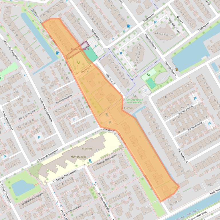 Kaart van postcodegebied 2635JL.