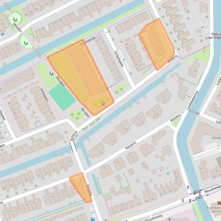 Kaart van postcodegebied 2635MD.