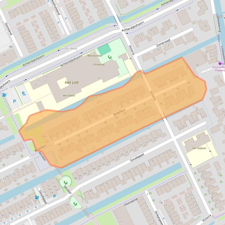 Kaart van postcodegebied 2635ME.