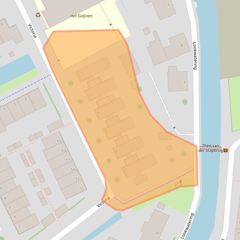 Kaart van postcodegebied 2635MJ.