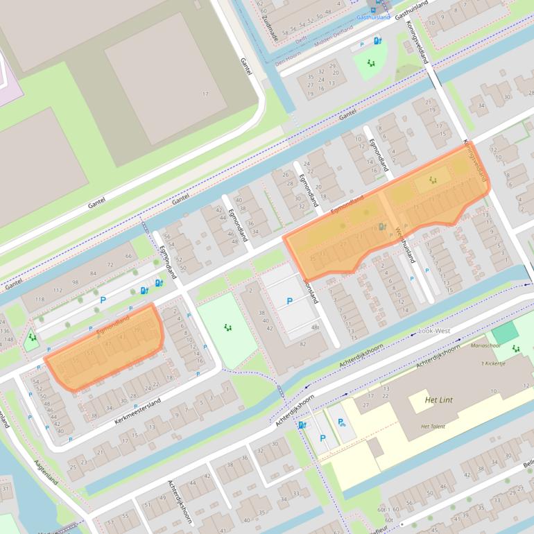 Kaart van postcodegebied 2635MX.
