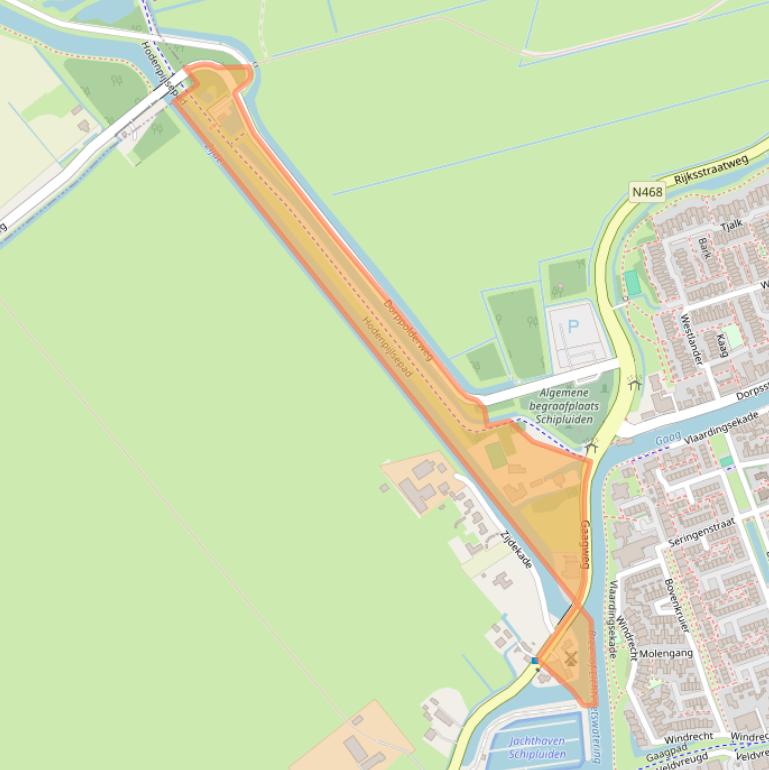 Kaart van postcodegebied 2636AG.