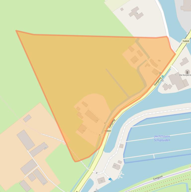 Kaart van postcodegebied 2636AH.