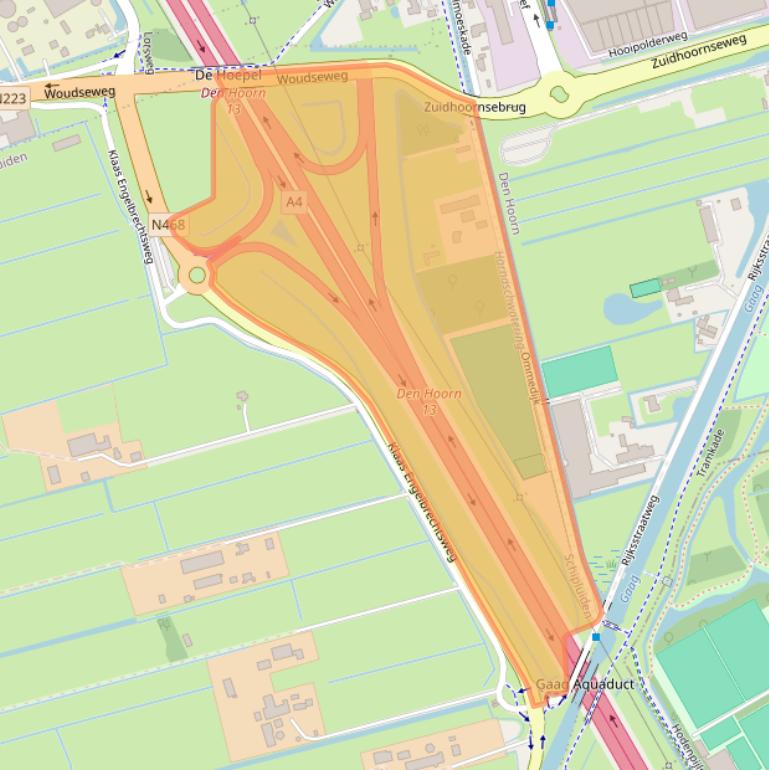 Kaart van postcodegebied 2636AZ.