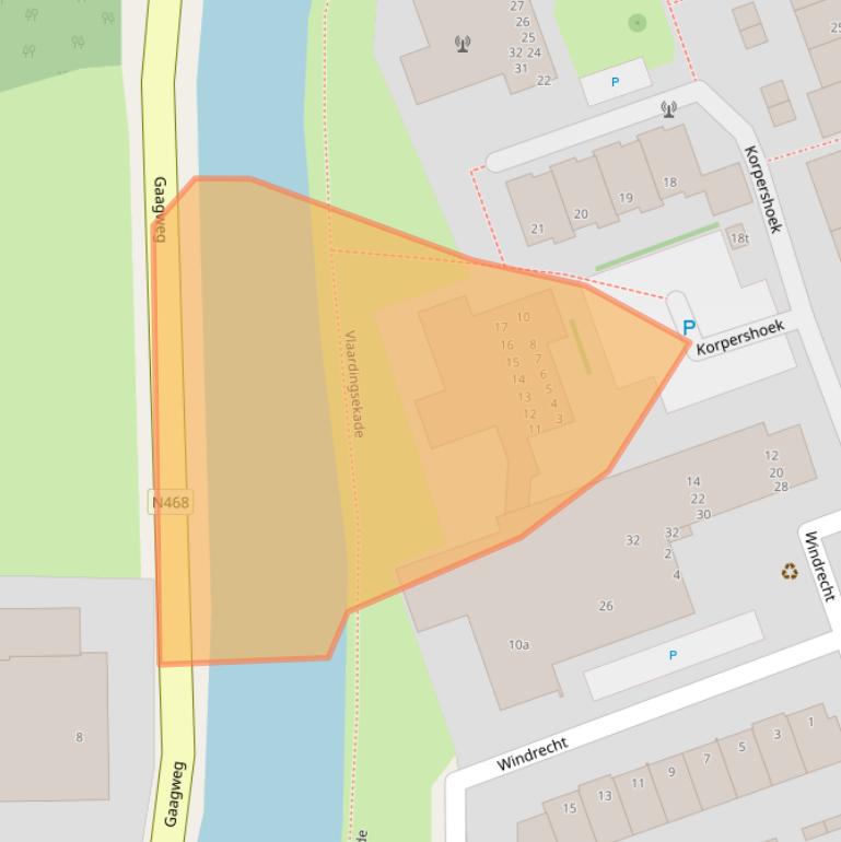 Kaart van postcodegebied 2636BM.