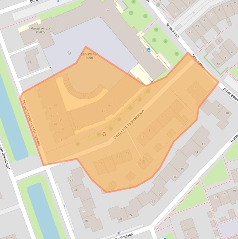 Kaart van postcodegebied 2636CA.