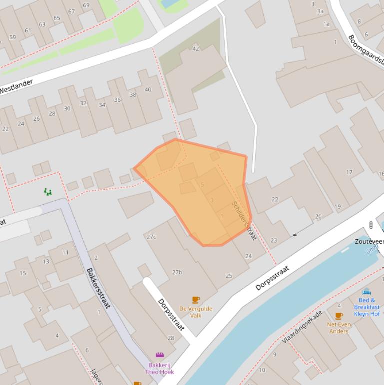 Kaart van postcodegebied 2636CN.