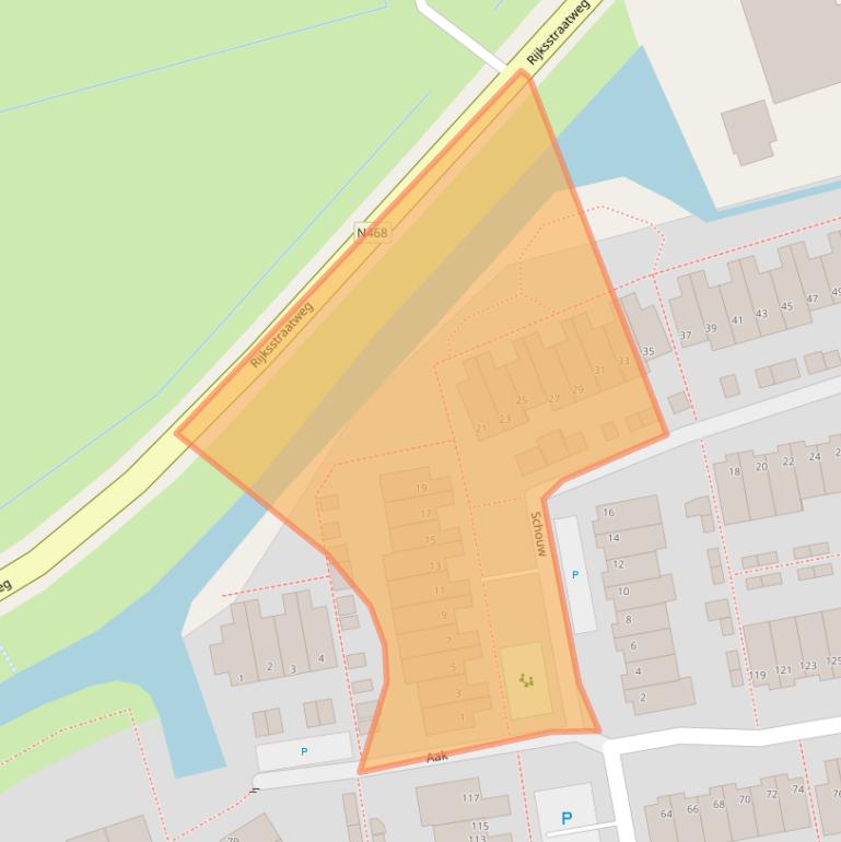 Kaart van postcodegebied 2636DG.