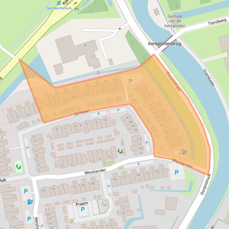 Kaart van postcodegebied 2636DH.