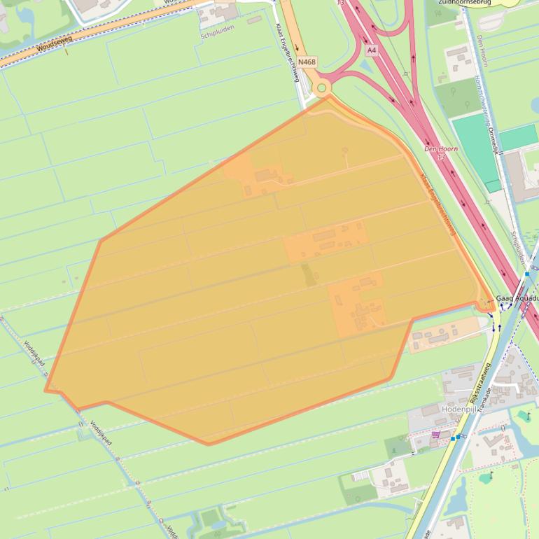 Kaart van postcodegebied 2636DM.