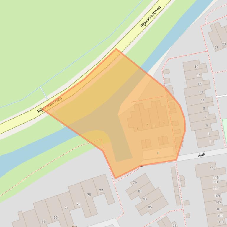 Kaart van postcodegebied 2636DX.