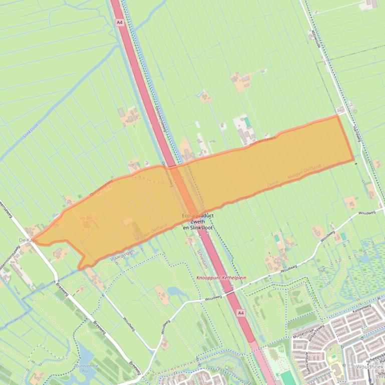 Kaart van postcodegebied 2636ED.