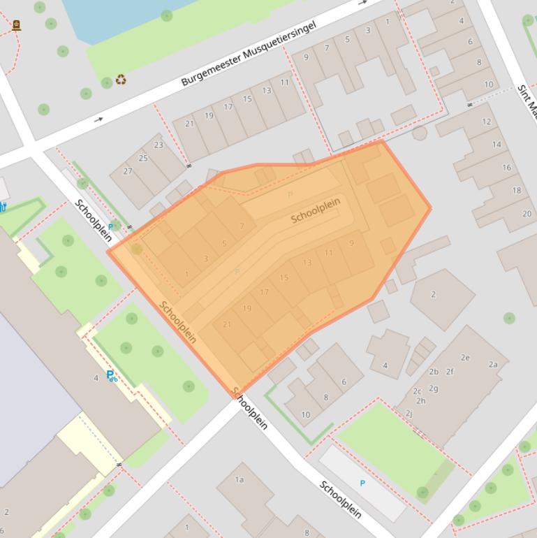 Kaart van postcodegebied 2636GA.