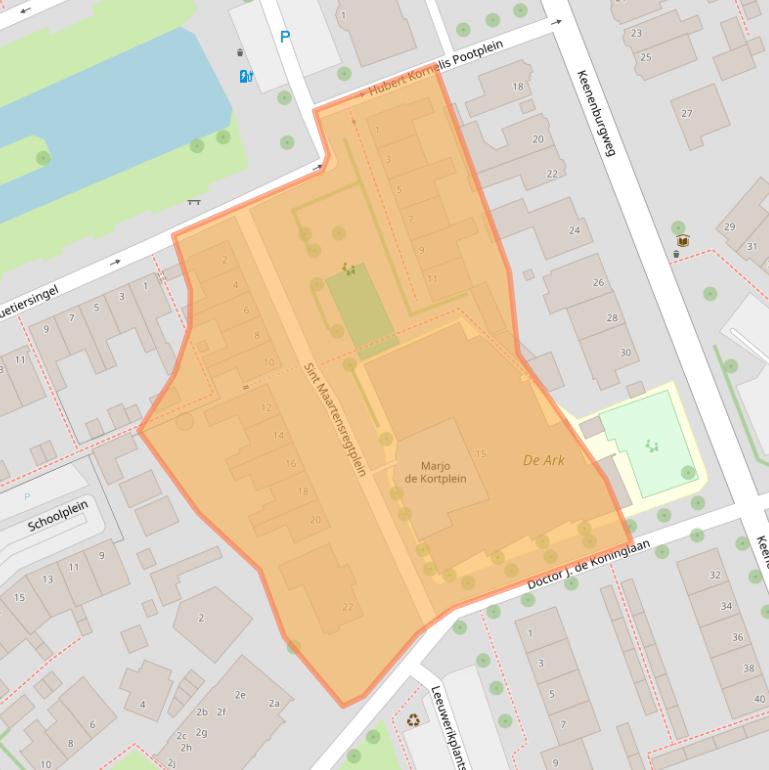 Kaart van postcodegebied 2636GC.