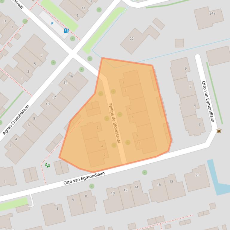 Kaart van postcodegebied 2636GS.