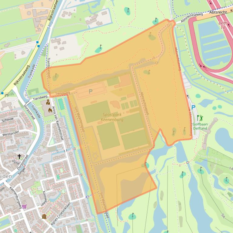 Kaart van postcodegebied 2636HH.