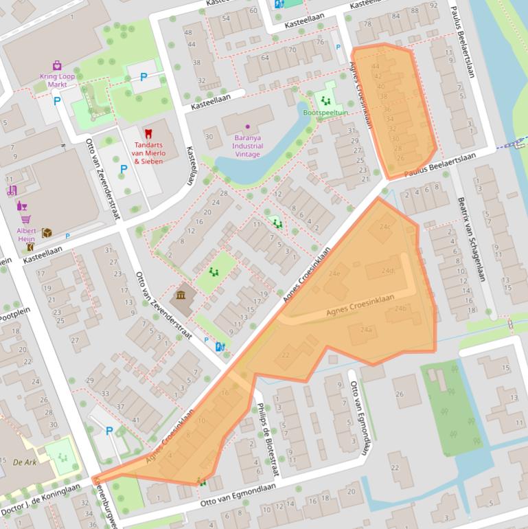 Kaart van postcodegebied 2636HM.