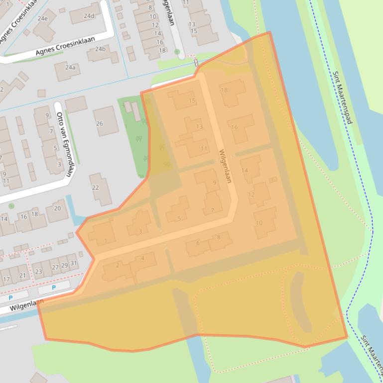 Kaart van postcodegebied 2636HT.