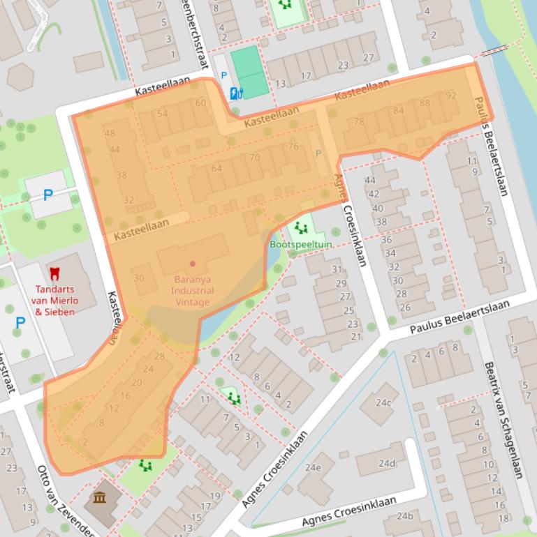 Kaart van postcodegebied 2636HV.