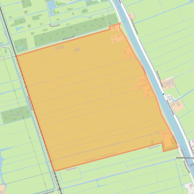 Kaart van postcodegebied 2636KA.