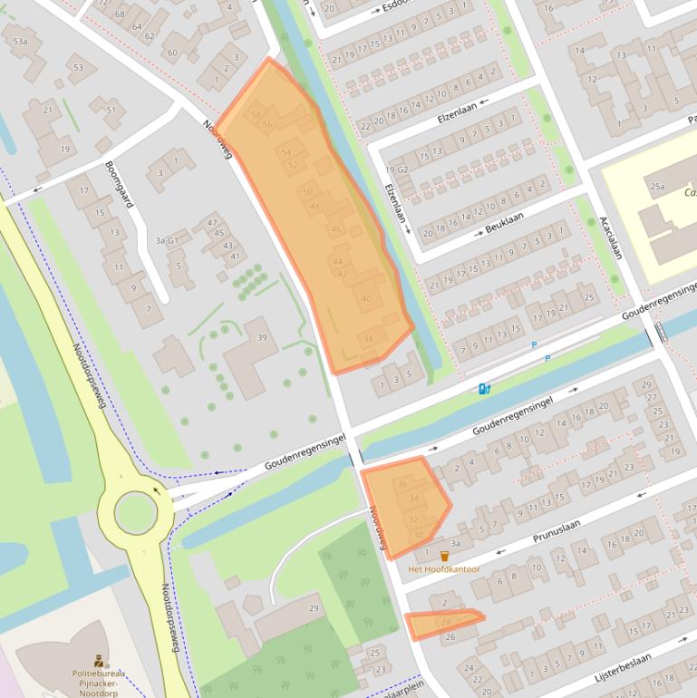 Kaart van postcodegebied 2641AM.