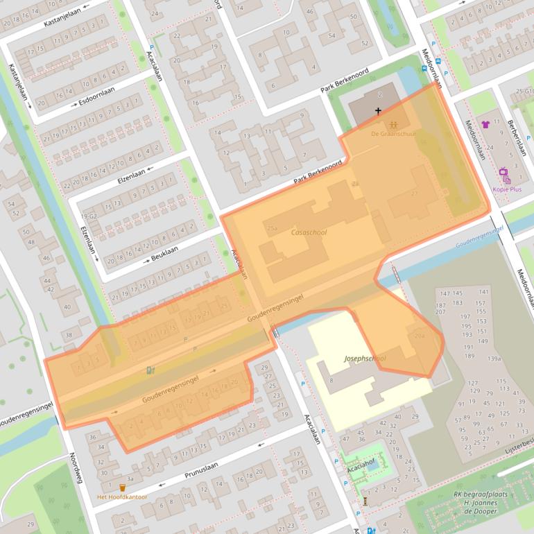 Kaart van postcodegebied 2641AV.
