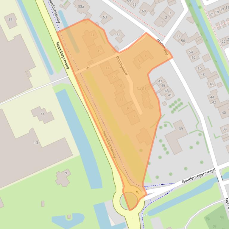 Kaart van postcodegebied 2641BH.