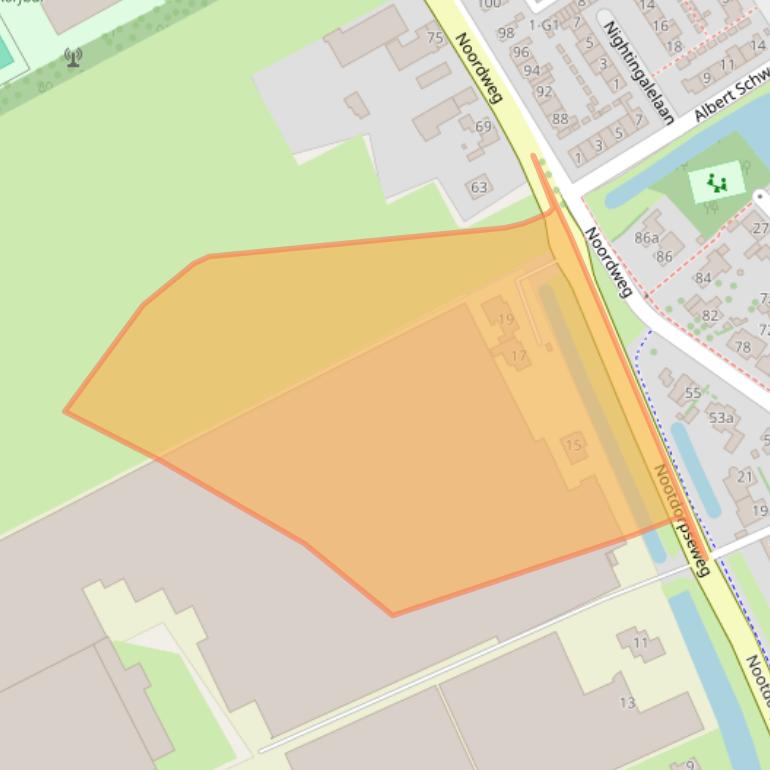 Kaart van postcodegebied 2641BK.