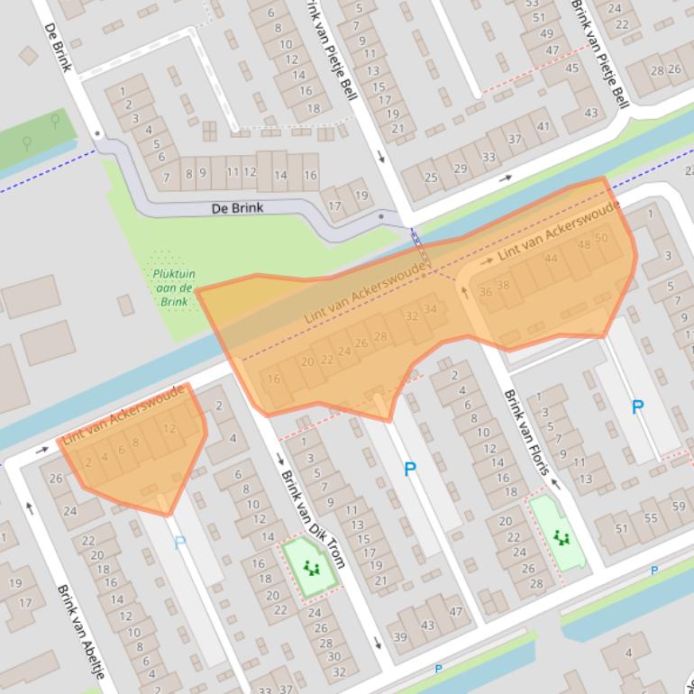 Kaart van postcodegebied 2641BP.