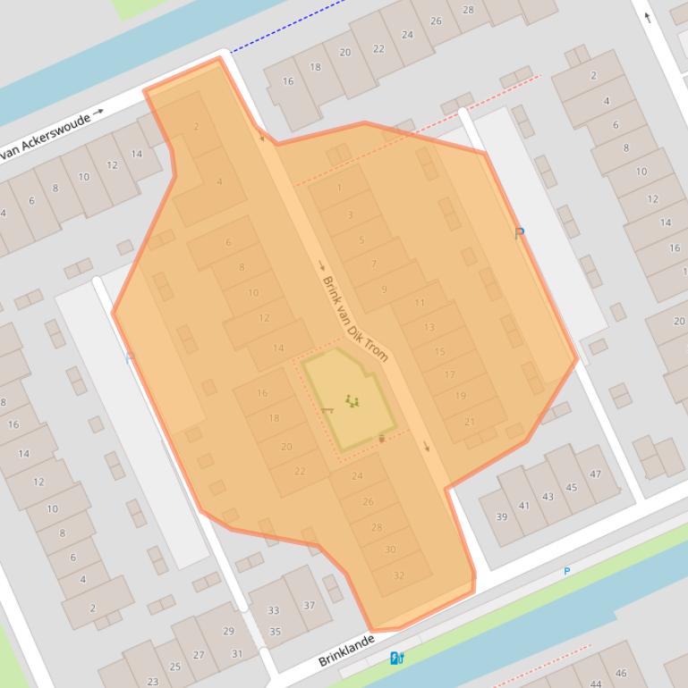 Kaart van postcodegebied 2641BS.
