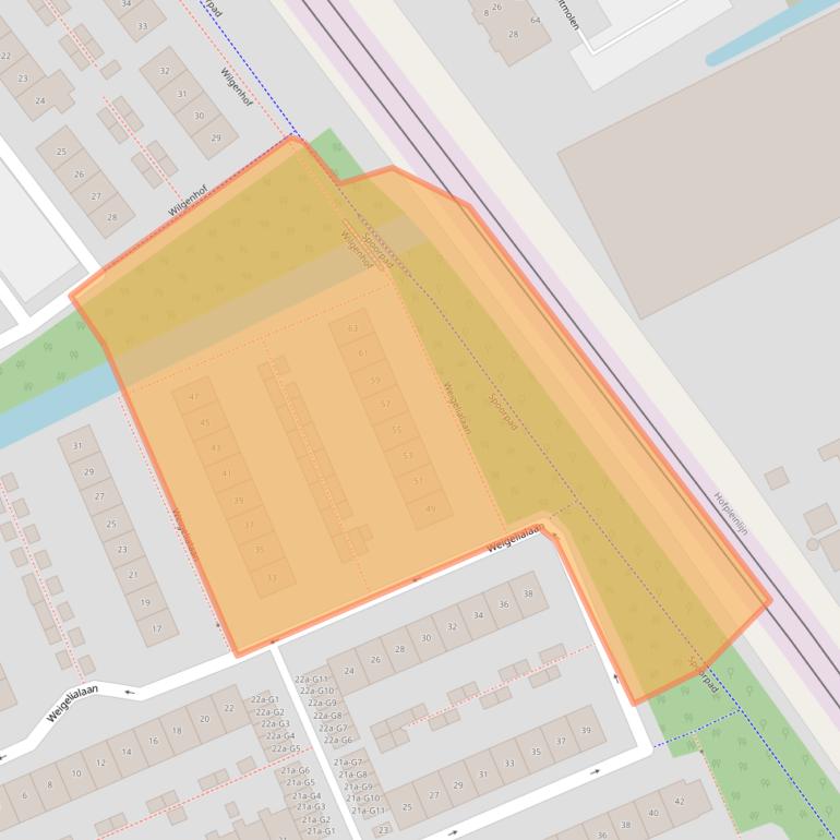 Kaart van postcodegebied 2641CD.