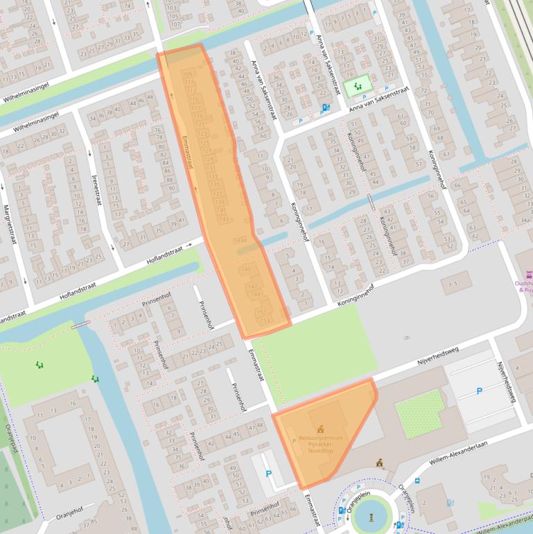 Kaart van postcodegebied 2641ED.