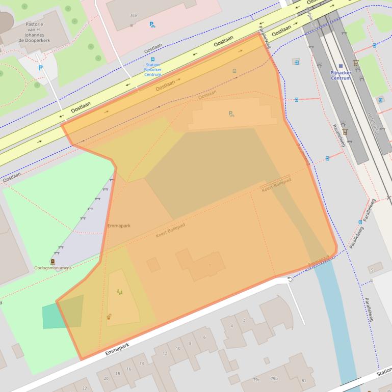 Kaart van postcodegebied 2641EJ.