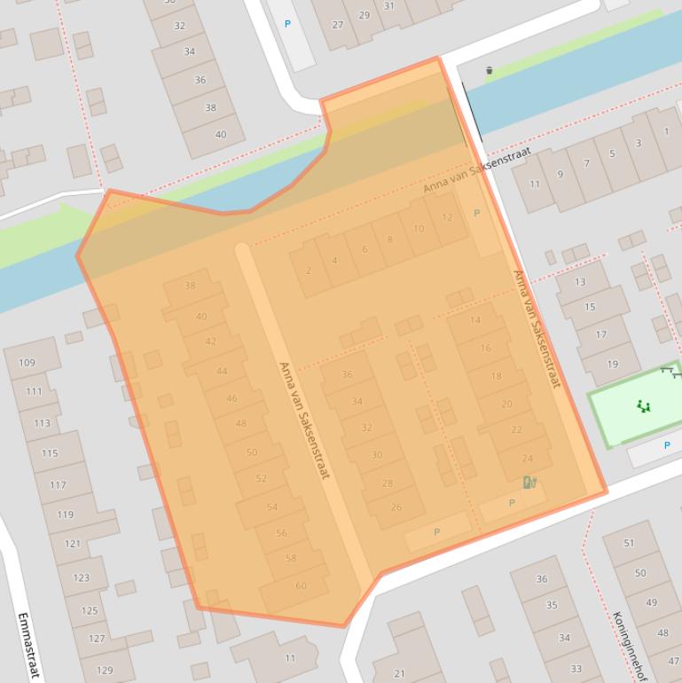 Kaart van postcodegebied 2641EP.