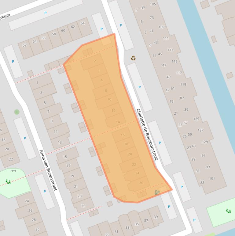 Kaart van postcodegebied 2641EV.