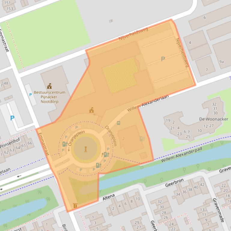 Kaart van postcodegebied 2641EZ.