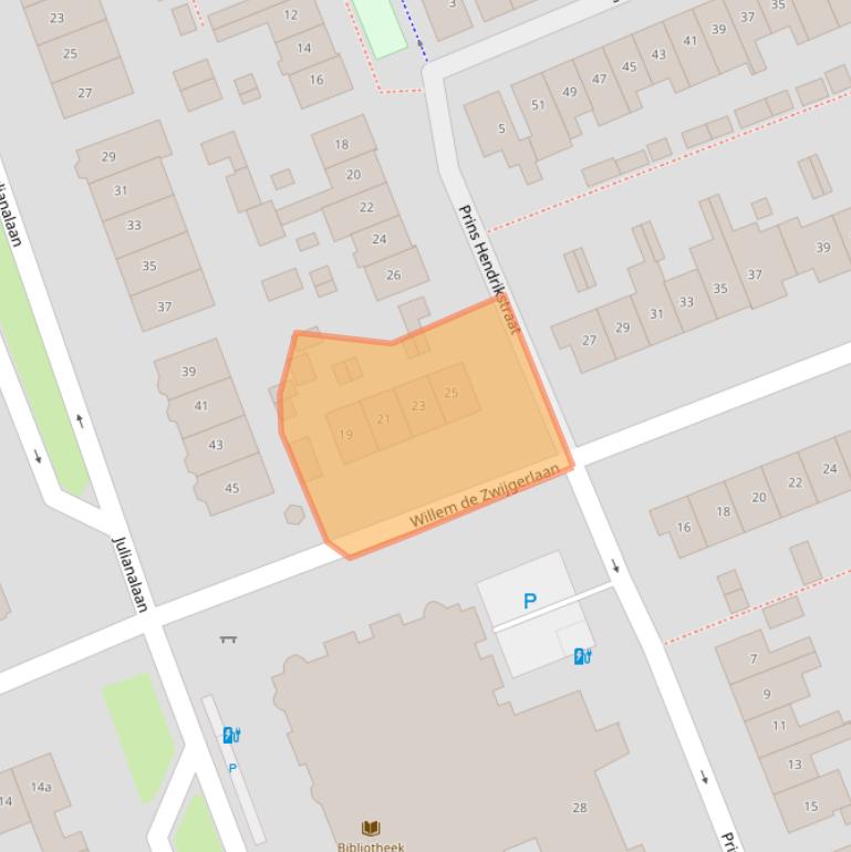 Kaart van postcodegebied 2641HR.