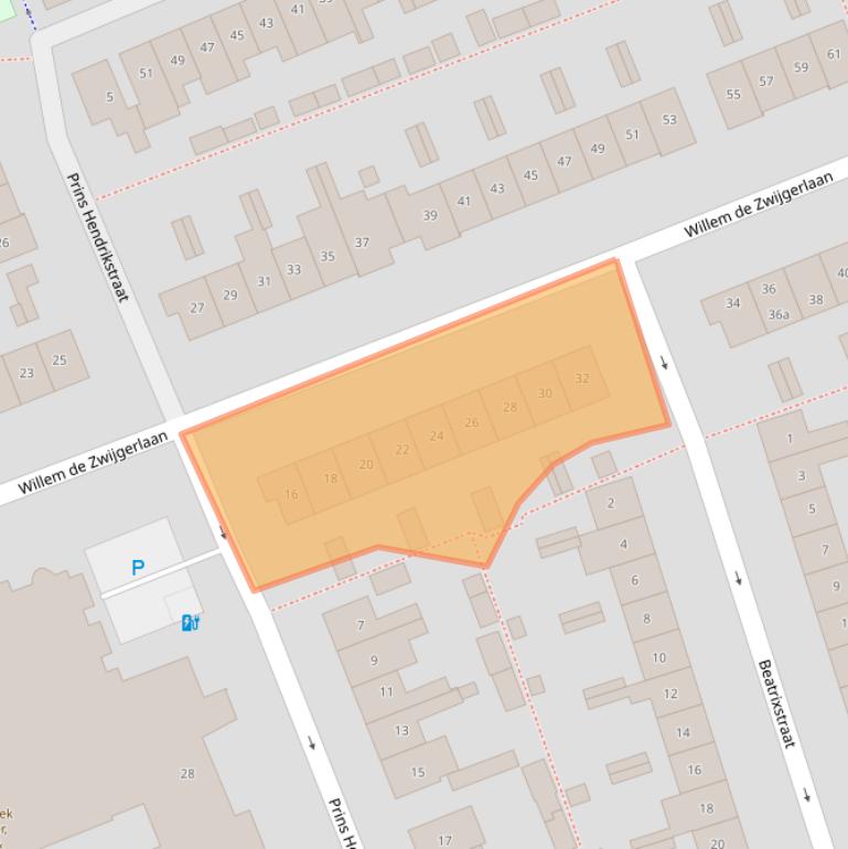 Kaart van postcodegebied 2641HV.