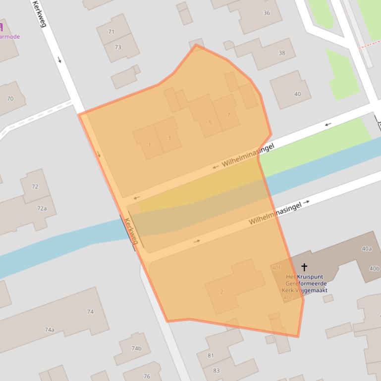 Kaart van postcodegebied 2641JA.