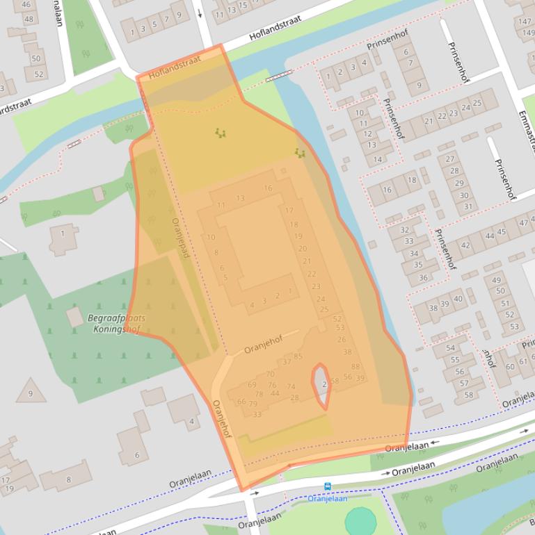 Kaart van postcodegebied 2641JL.