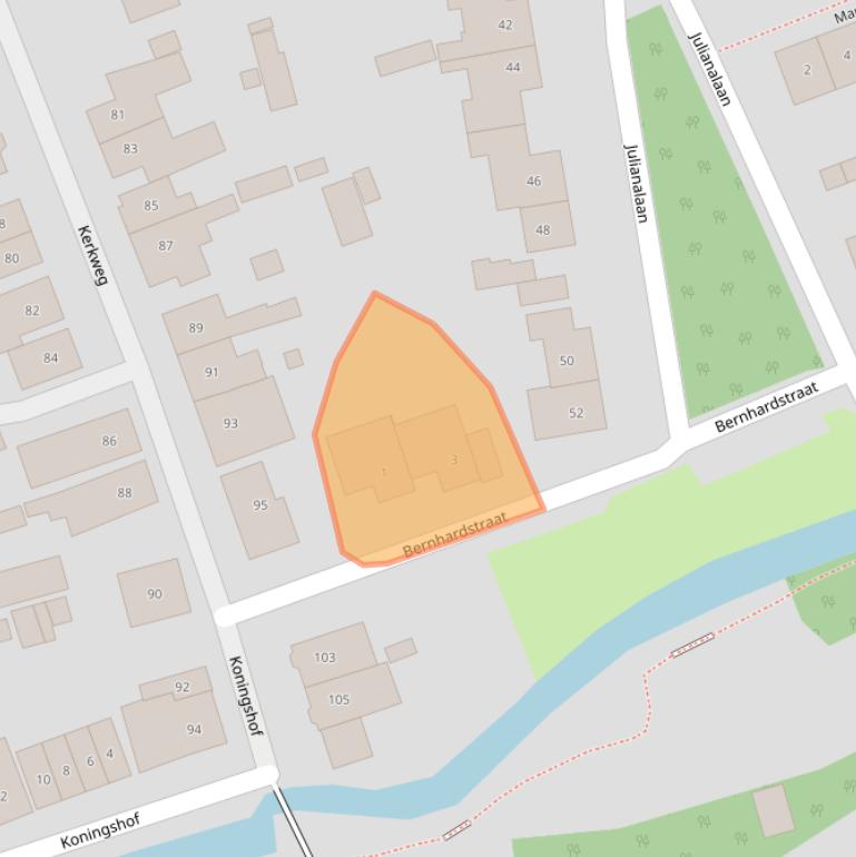 Kaart van postcodegebied 2641JM.