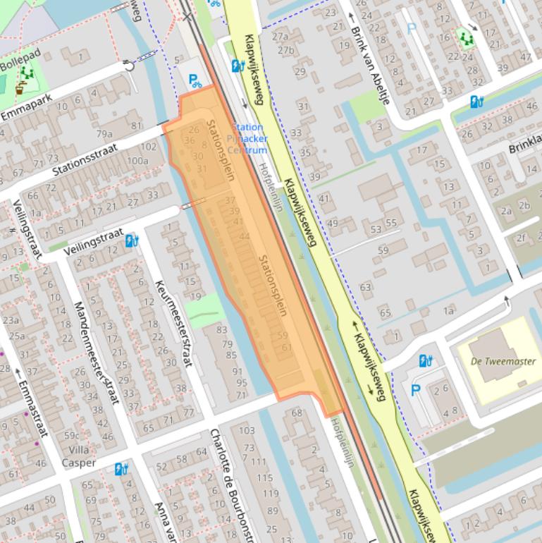 Kaart van postcodegebied 2641JR.