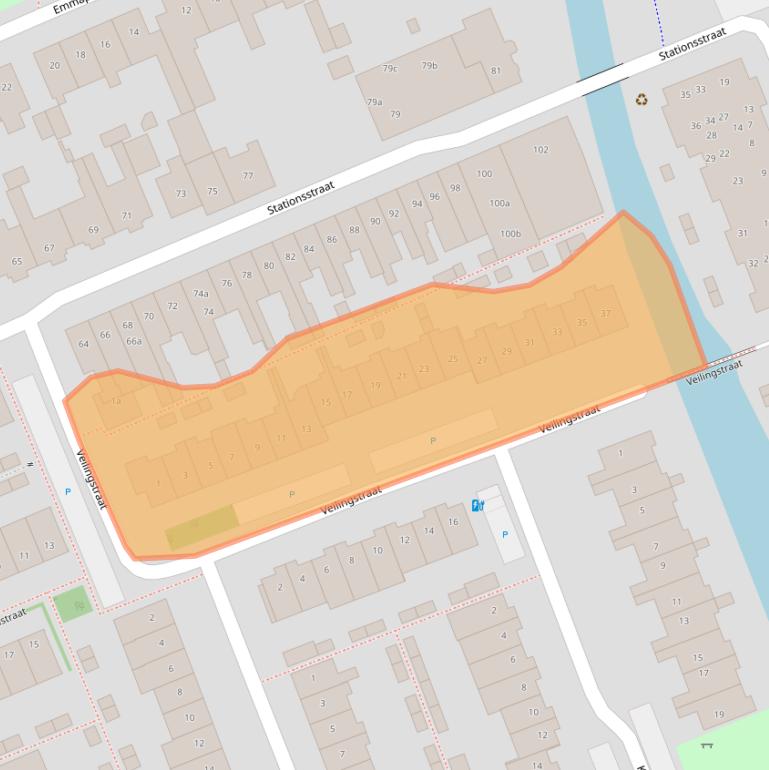 Kaart van postcodegebied 2641JT.