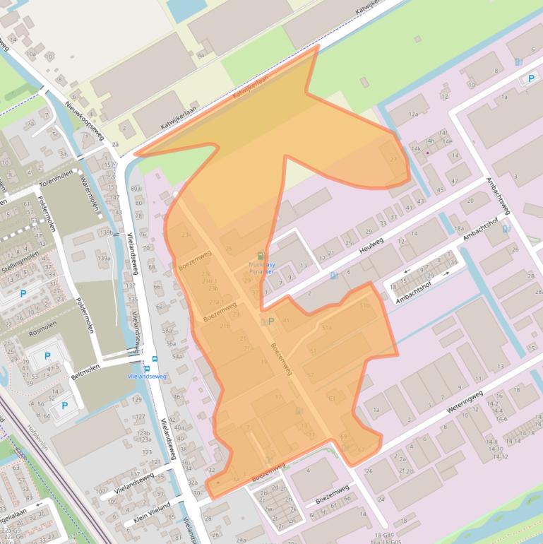 Kaart van postcodegebied 2641KG.