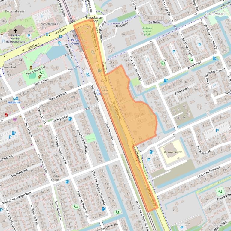 Kaart van postcodegebied 2641KL.