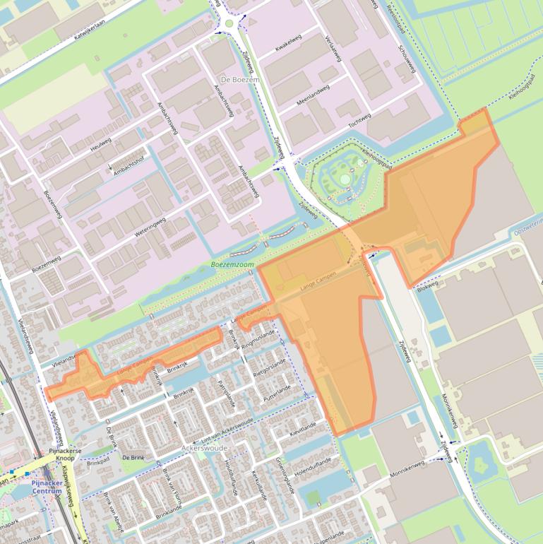 Kaart van postcodegebied 2641KN.