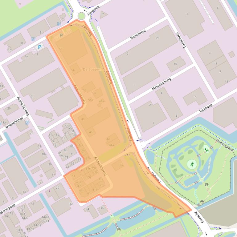 Kaart van postcodegebied 2641KT.