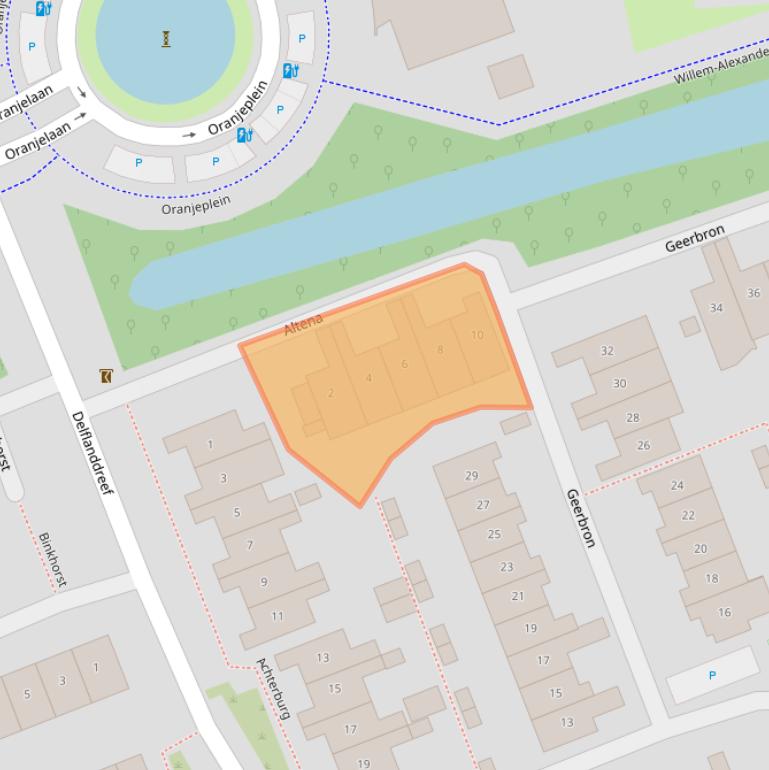 Kaart van postcodegebied 2641LB.